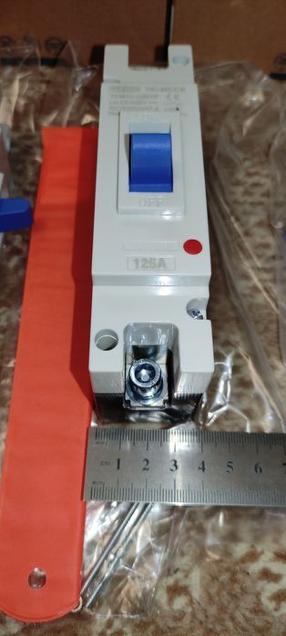 DC автомат–вимикач TOM7Z-125/1P на постійний струм до 100А