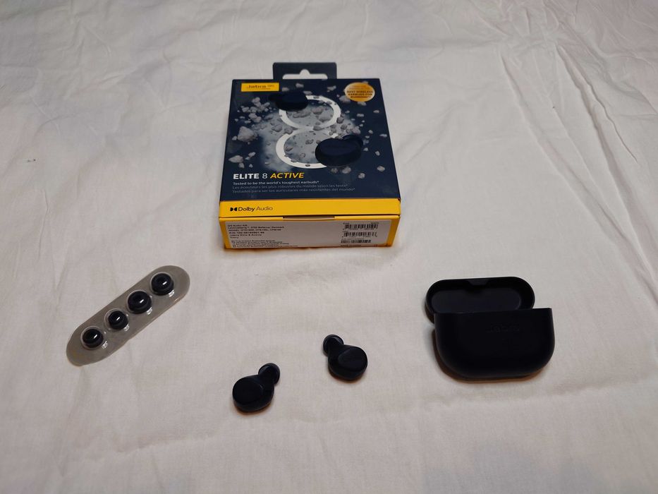 Jabra Elite 8 Active – Granat [Używane, Pełny zestaw!]