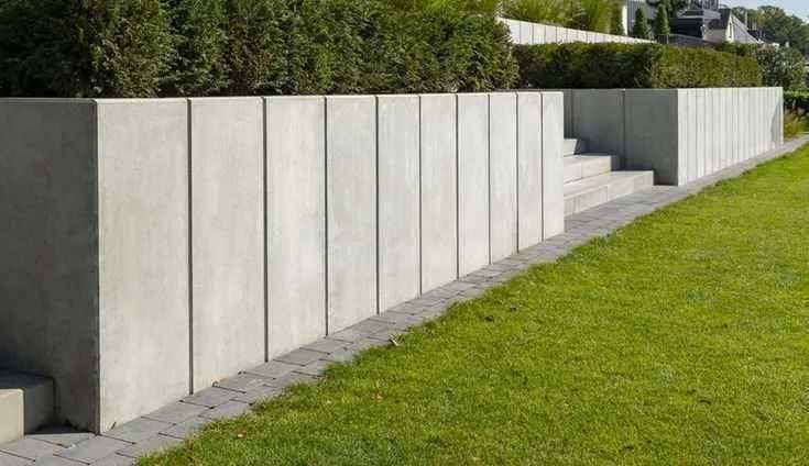 Mur oporowy - dostępne różne warianty wysokości