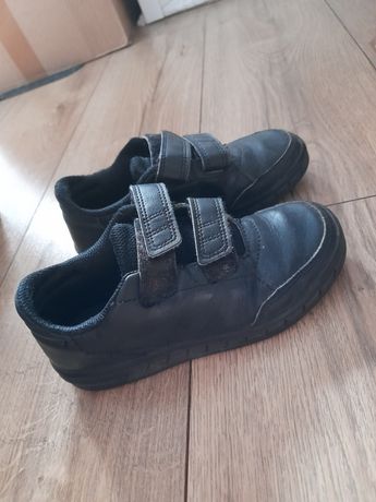 Czarne buty trampki na rzepy firmy adidas 30,5 19cm