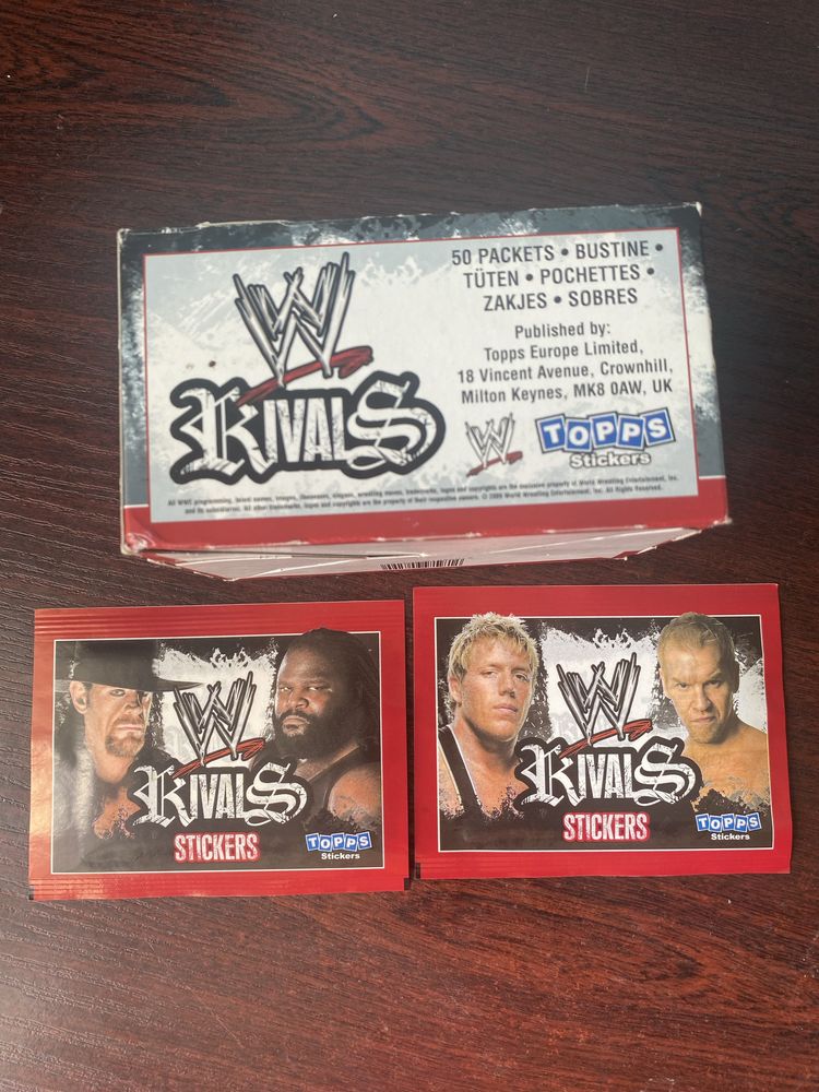 Реслинг WWE блок 50 пакетов topps panini