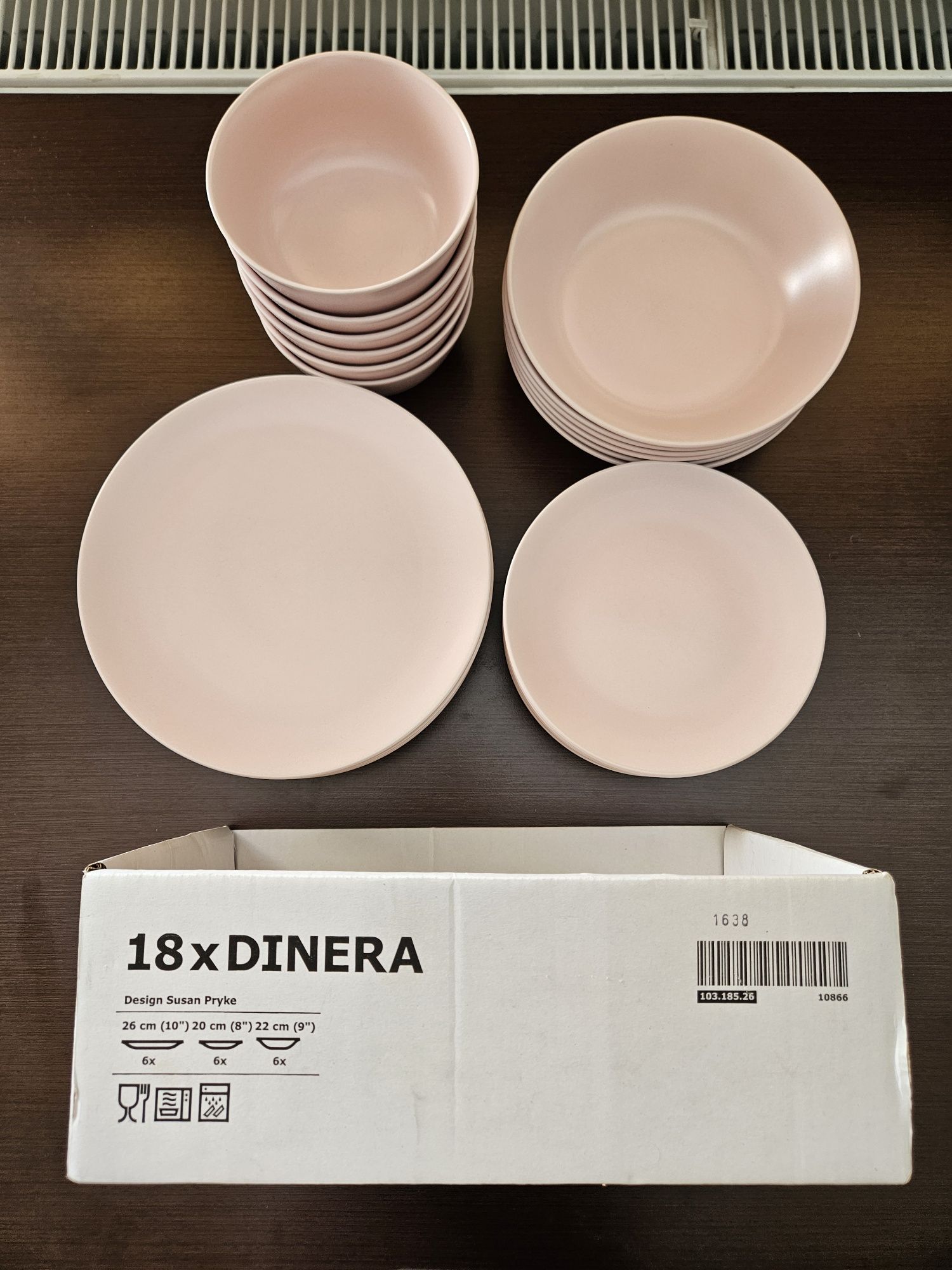 Zastawa różowa Ikea