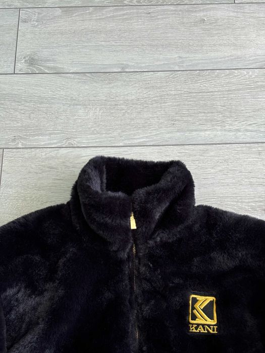 Чорна Шерпа Шуба Karl Kani Teddy M Розмір Куртка Тедді Кожух Оригінал