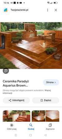 Paradyż aquarius Brown 30x30 stopnice płytki klinkier