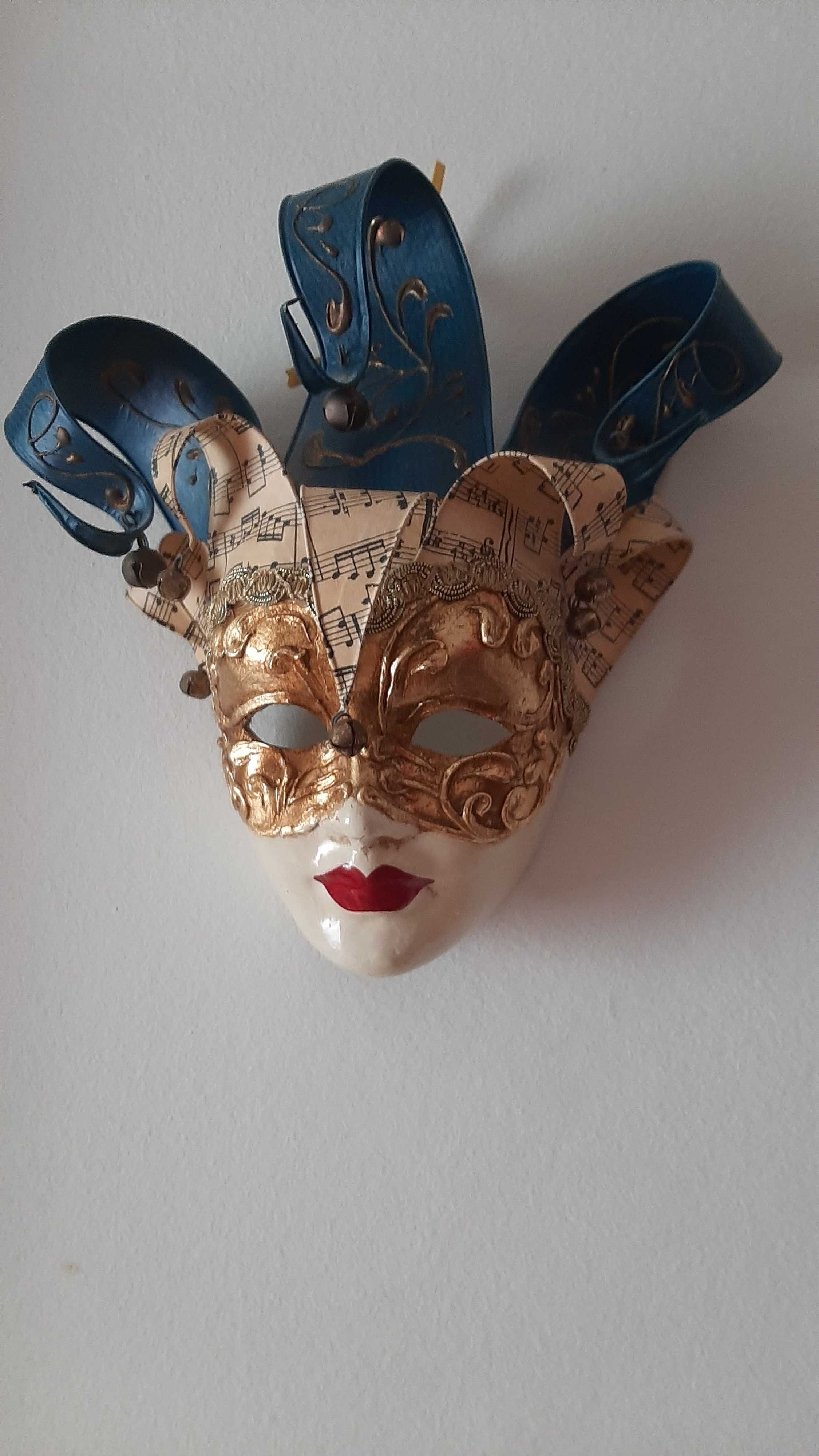 Máscara de artesanato de Veneza genuína