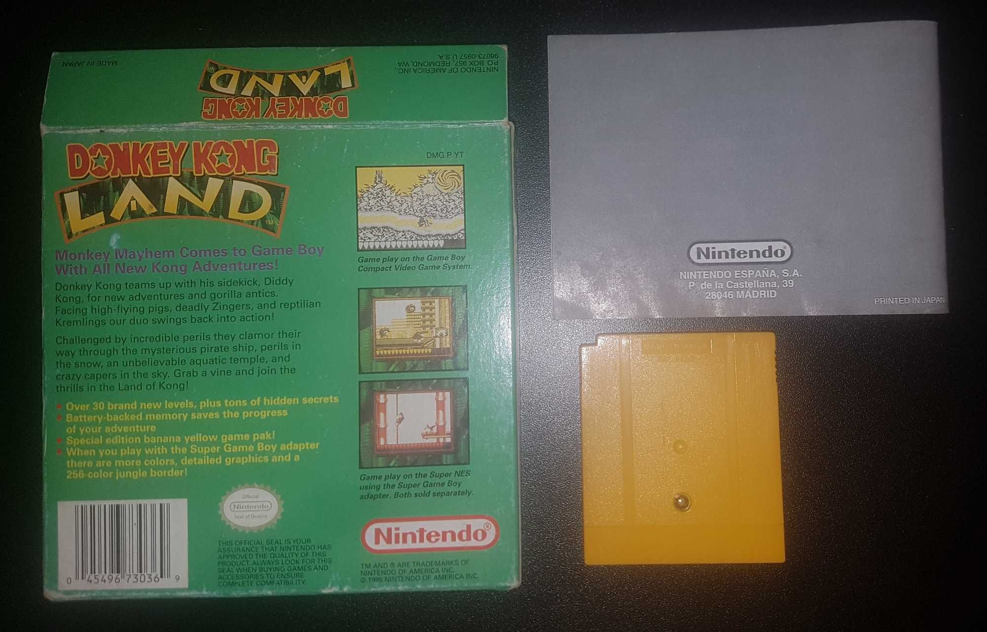 Jogo Donkey Kong Land para GameBoy/GameBoy Color