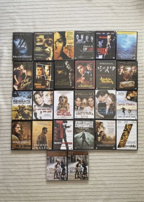 Conjunto filmes em DVD