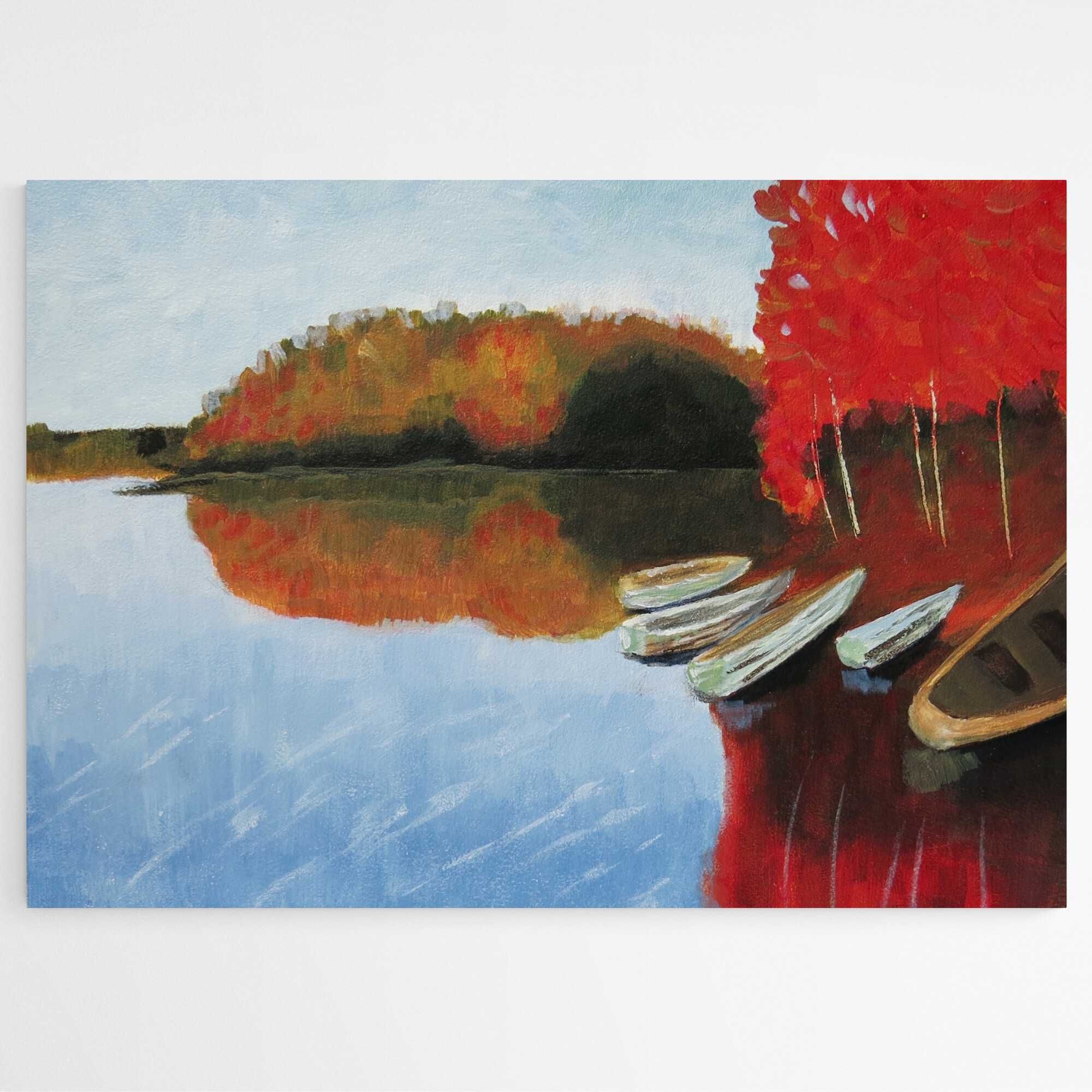 Ręcznie malowany obraz 21x30 pejzaż