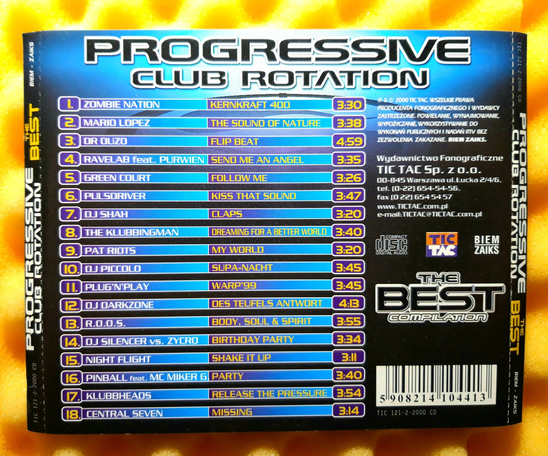 Progressive Club Rotation (The Best Compilation) CD, 2000