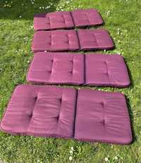 poduszki na krzesła ogrodowe 4 sztuki fioletowe JYSK