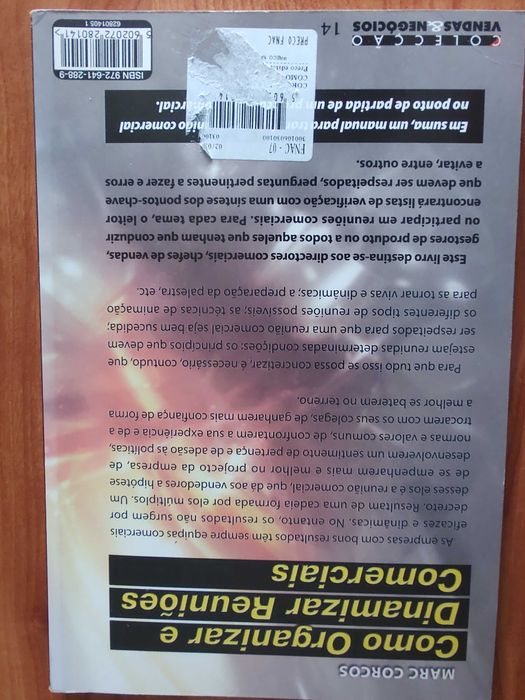 Livro Como organizar e Dinamizar Reuniões Comerciais