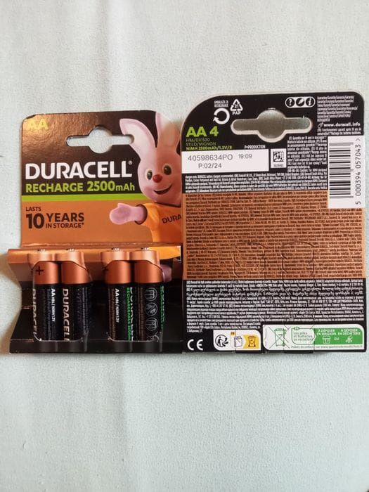 Продам аккумуляторы Duracell 2500