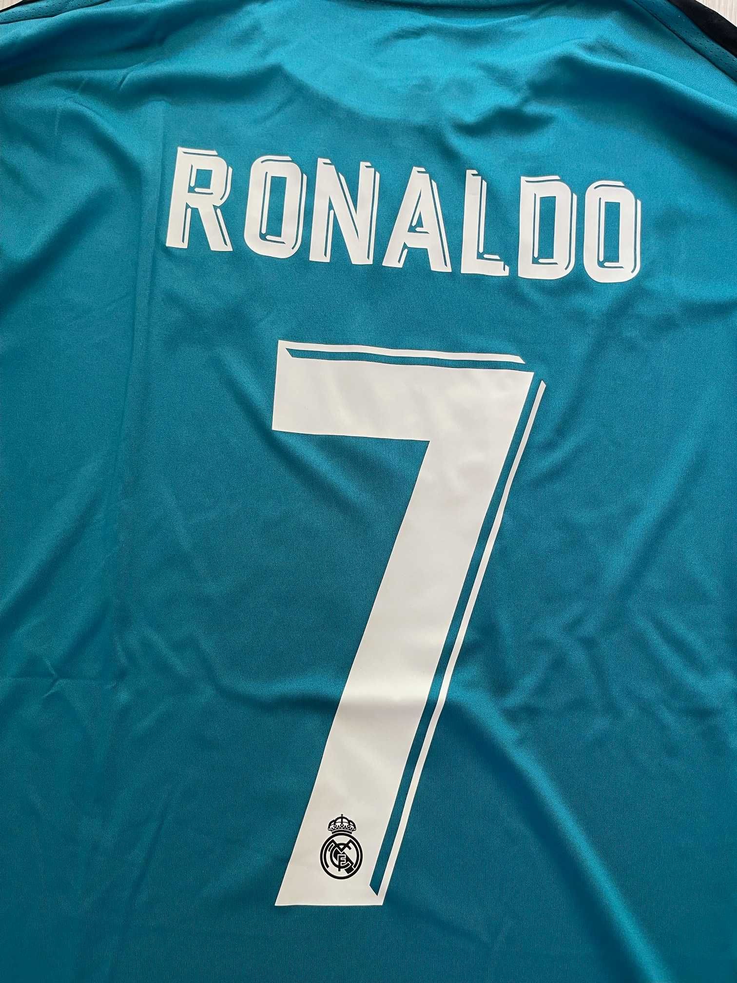 Koszulka REAL MADRYT 3rd Retro 17/18 ADIDAS #7 Ronaldo, roz. L