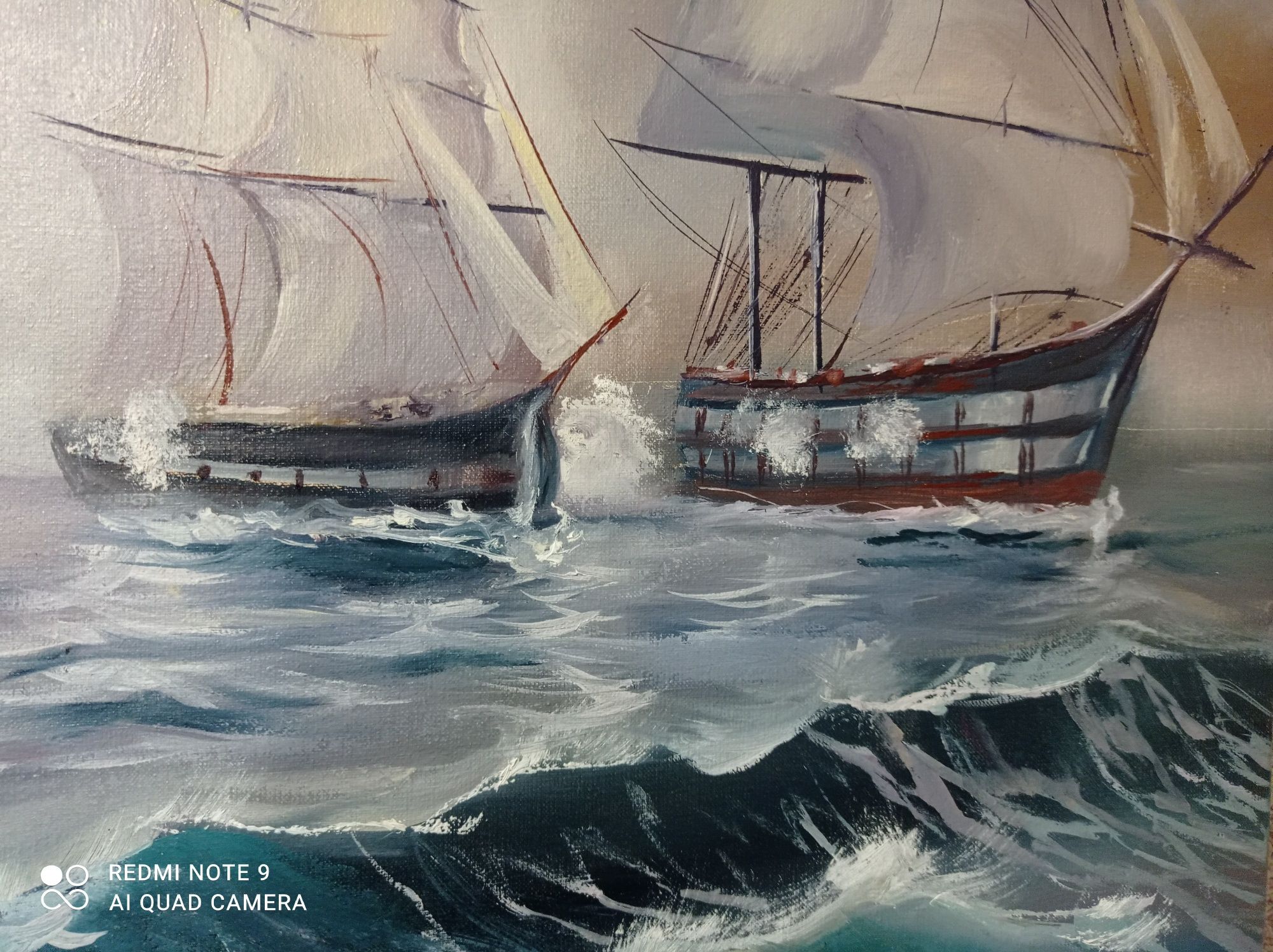 Картина масло ,Айвазовського,Кораблі , морський пейзаж