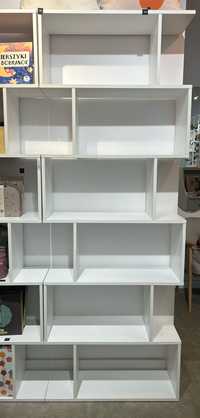 Regał biblioteczka na książki minimalistyczny biały do sklepu