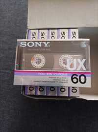 Kaseta SONY UX 60 Chrom CrO2 rok 1986 , cena za 6 sztuk