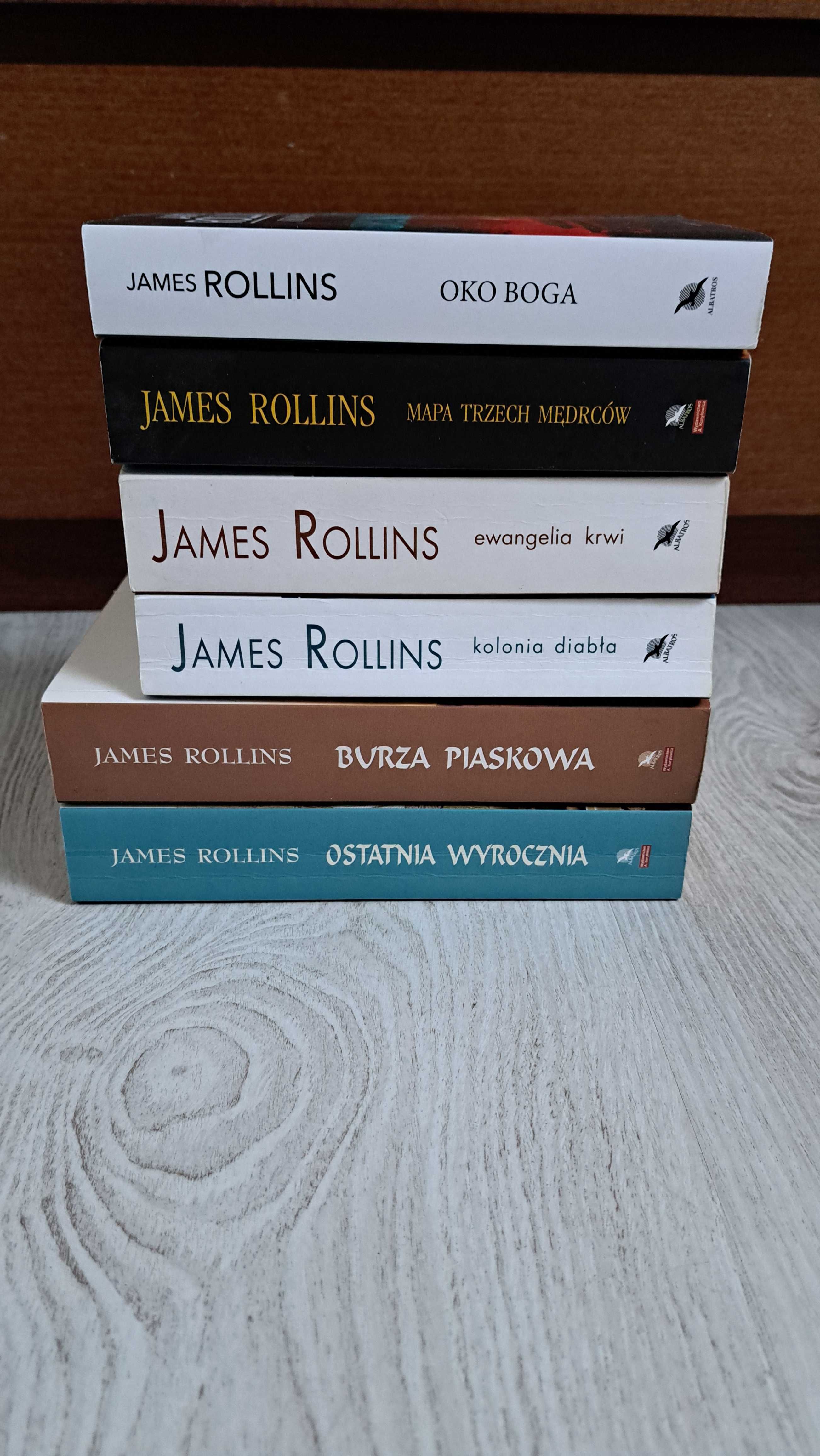 6x James Rollins Oko Boga Mapa Trzech Ewangelia krwi Burza Kolonia