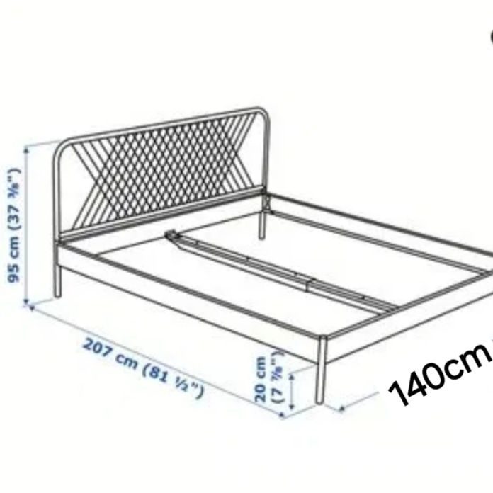 Cama casal ferro com colchão