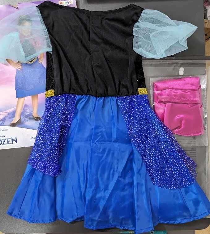 Kostium sukienka licencja Disney Frozen Anna XS (3-4 lata), nieużywany