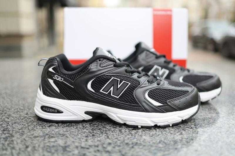 Кросівки New Balance 530 black Чоловічі кросівки чорні з білим. Зручні