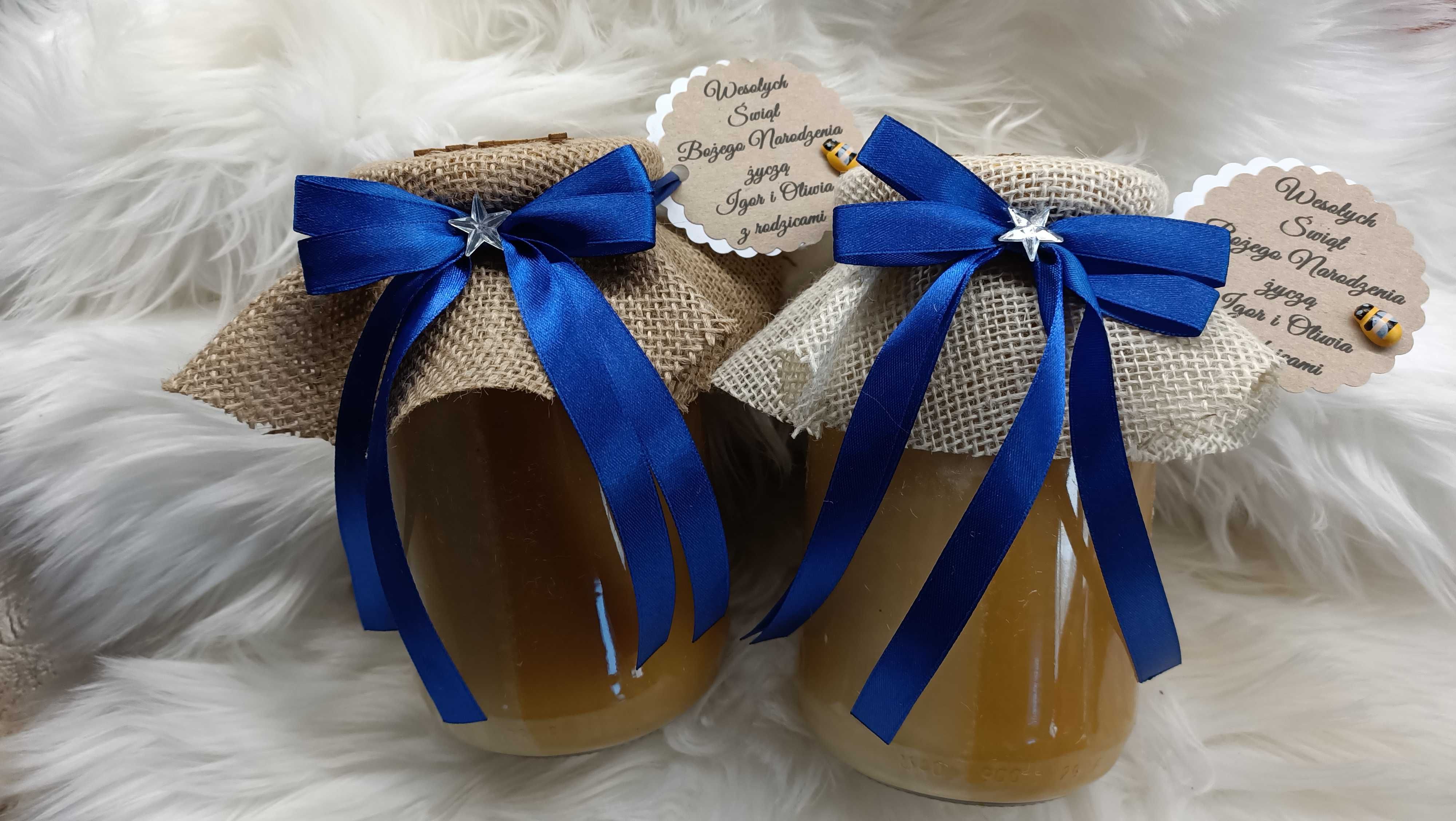 Podziękowania dla gości miód Boże Narodzenie 40,80,130 ml 400g 1,2 kg
