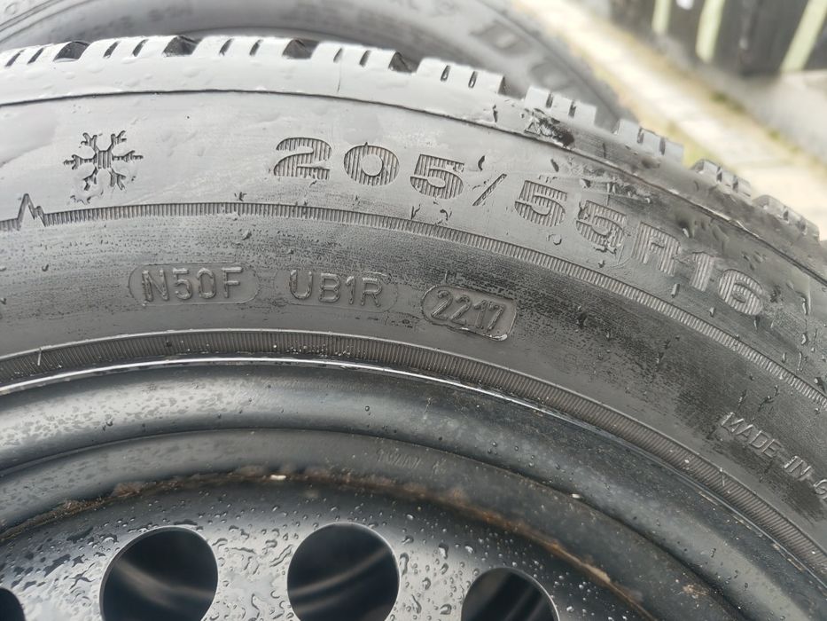 Koła zimowe 5x108 Volvo opony 205 55 R16 piękny bieznik
