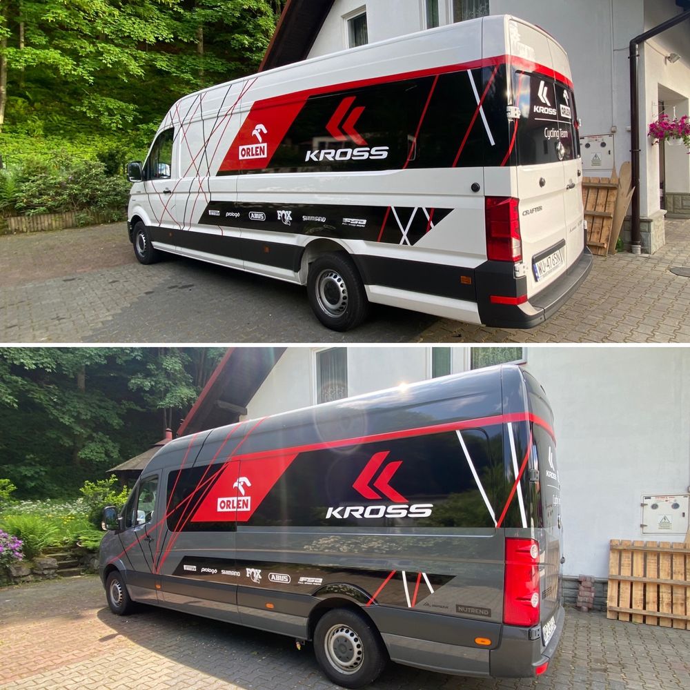 Oklejanie montaż reklam kasetony szyldy foodtruck witryny szyby