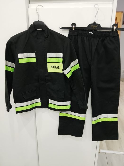 Strój strażaka przebranie 122-128 strój karnawałowy stan idealny