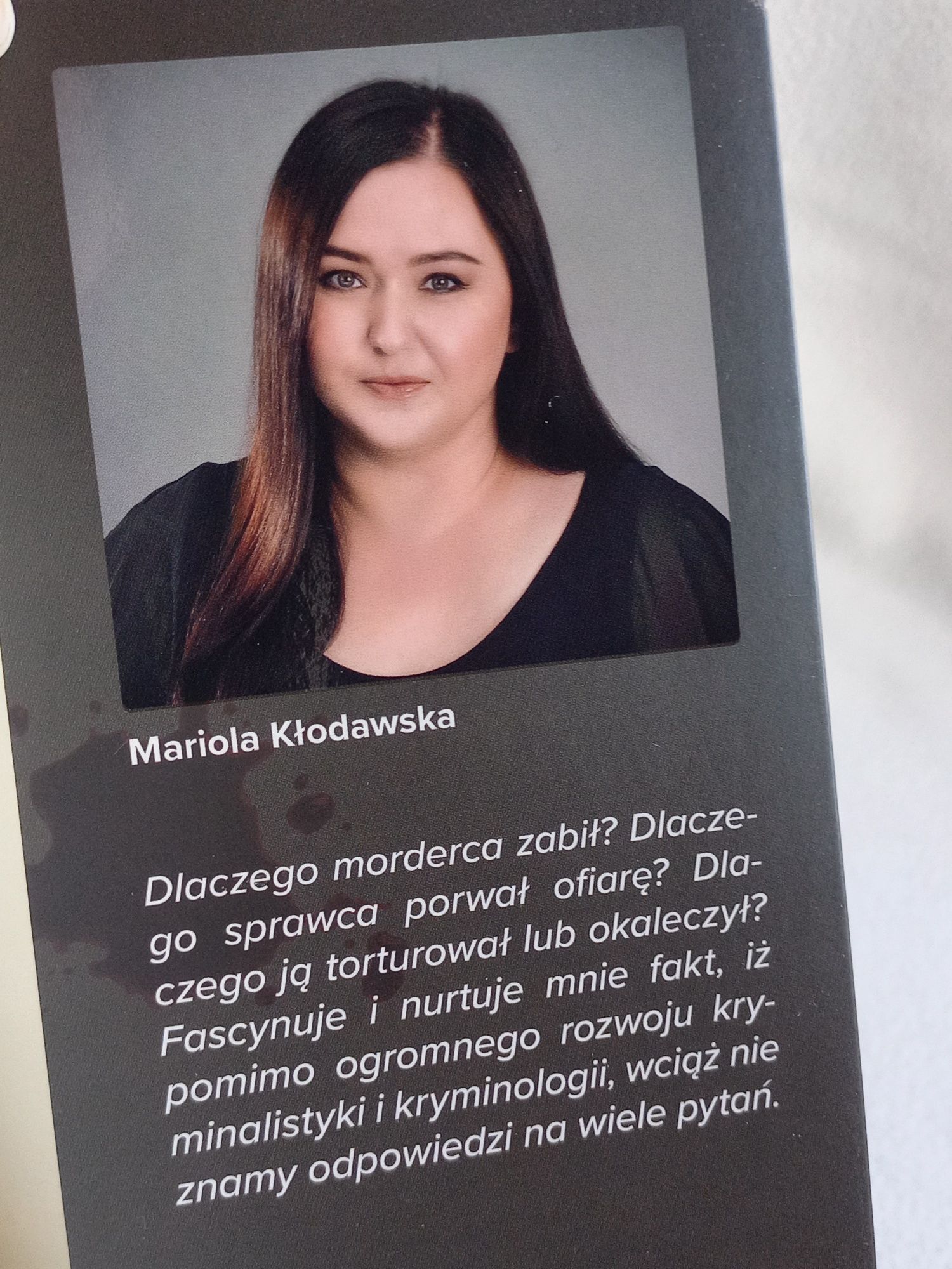 Wokół zbrodni  Mariola Kłodawska