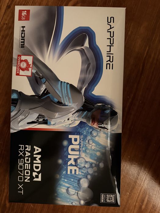 GPU Sapphire Pure Radeon RX 9070 XT (Seladas por Abrir, com fatura)