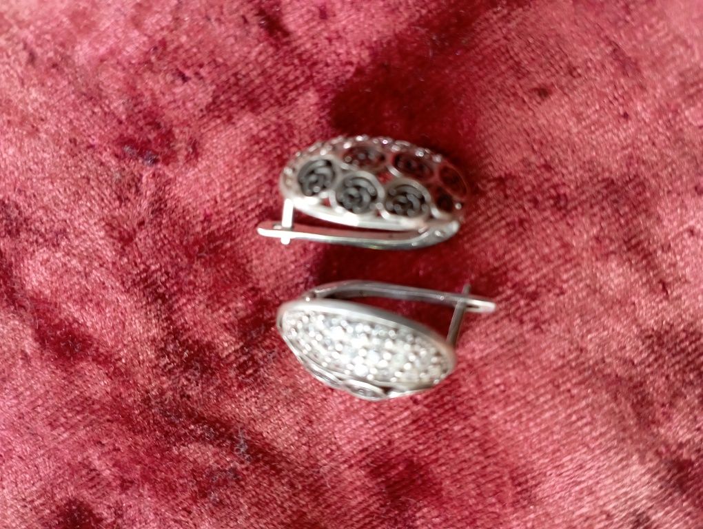 Серьги серебряные