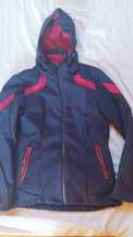 Softshell fiolet-róż z polarem M z kapturem
