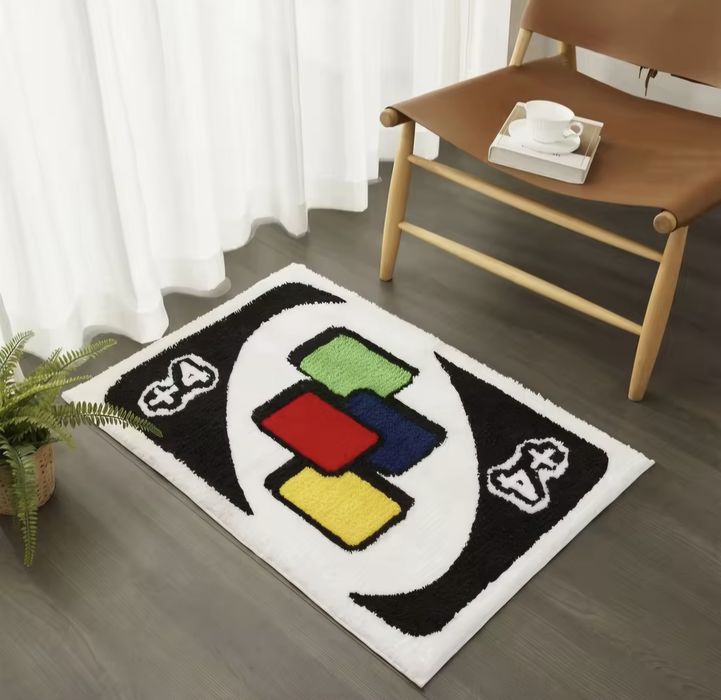 Tapete de decoração em formato de carta de UNO