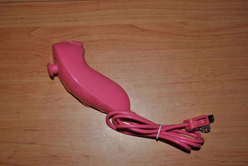 Comando NOVO Rosa para Nintendo Wii + Nunchuk + Capa + Fita