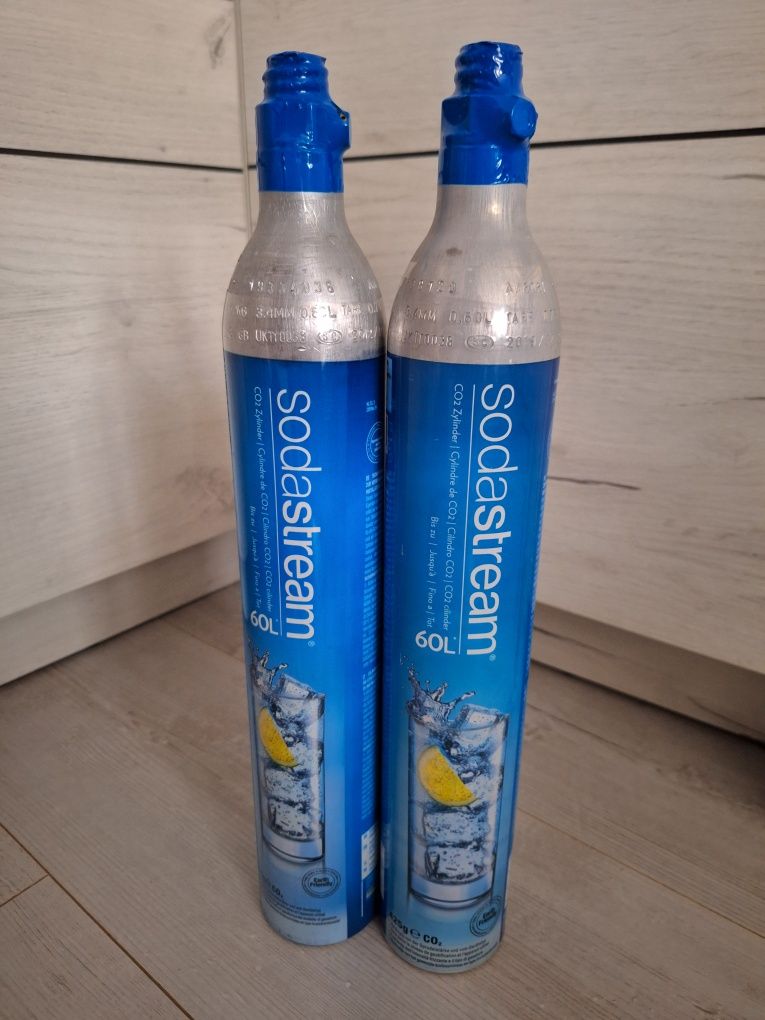 Butle SodaStream pełne niebieskie