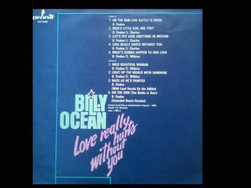 Billy Ocean Love really hurts without you LP winyl sex education track