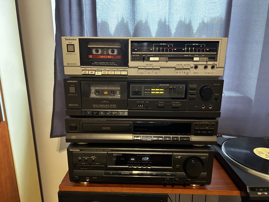 Cały zestaw - Wieża sprzęt technics i kolumny Altus