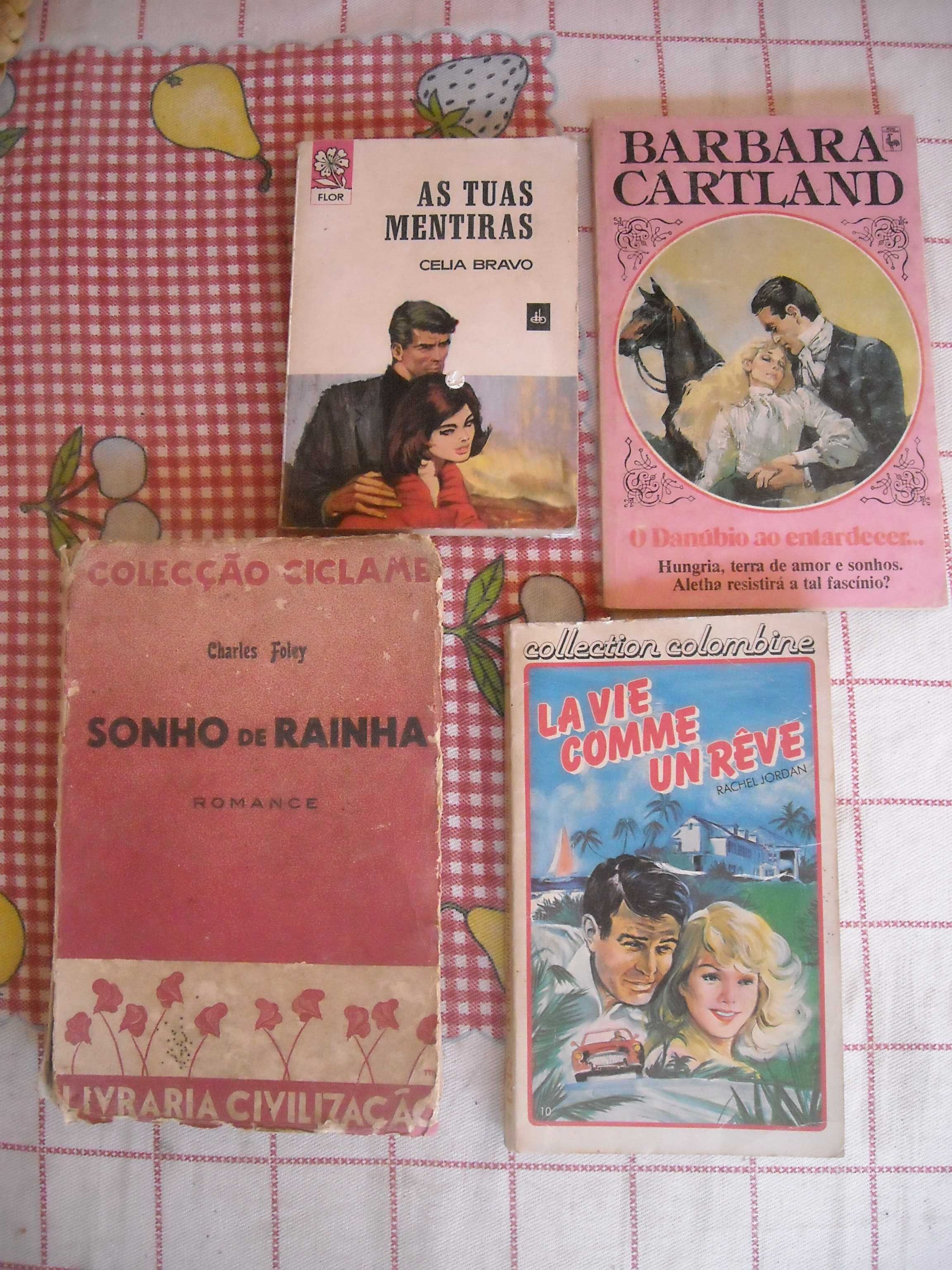 Livros antigos coleccao Flor / Colombine / Ciclame / Barbara Cartland