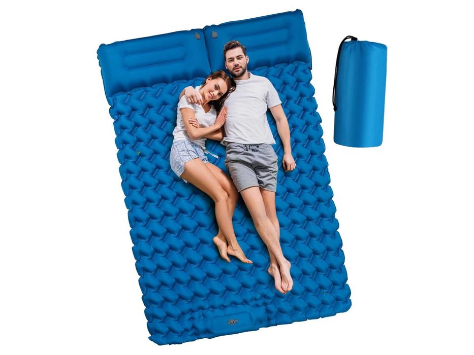 Materac kempingowy samopompująca mata DLA DWÓCH OSÓB 130x200 cm Lekka