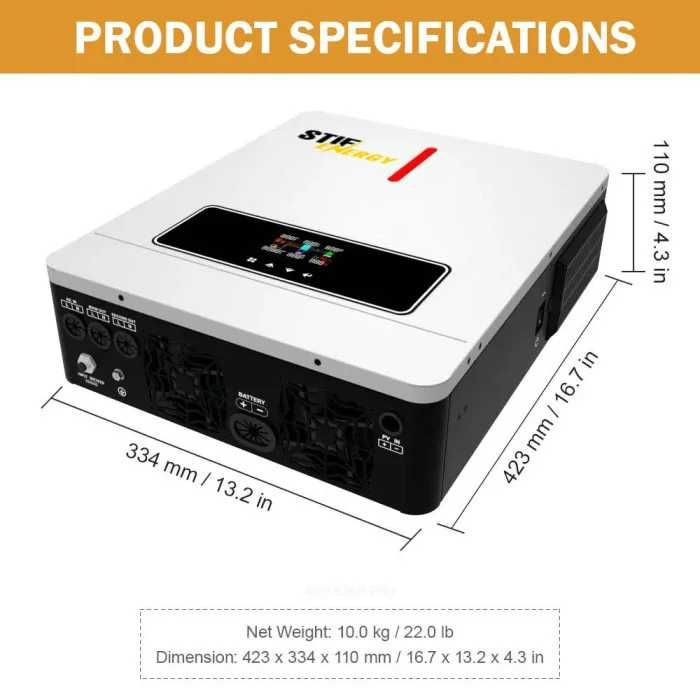 Гібридний інвертор Stif Energy 6.2KW 48В – енергонезалежність для дому