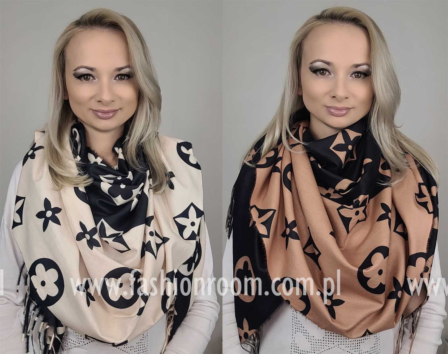 4 Warianty KOLORY Elegancki szalik damski z wiskozy