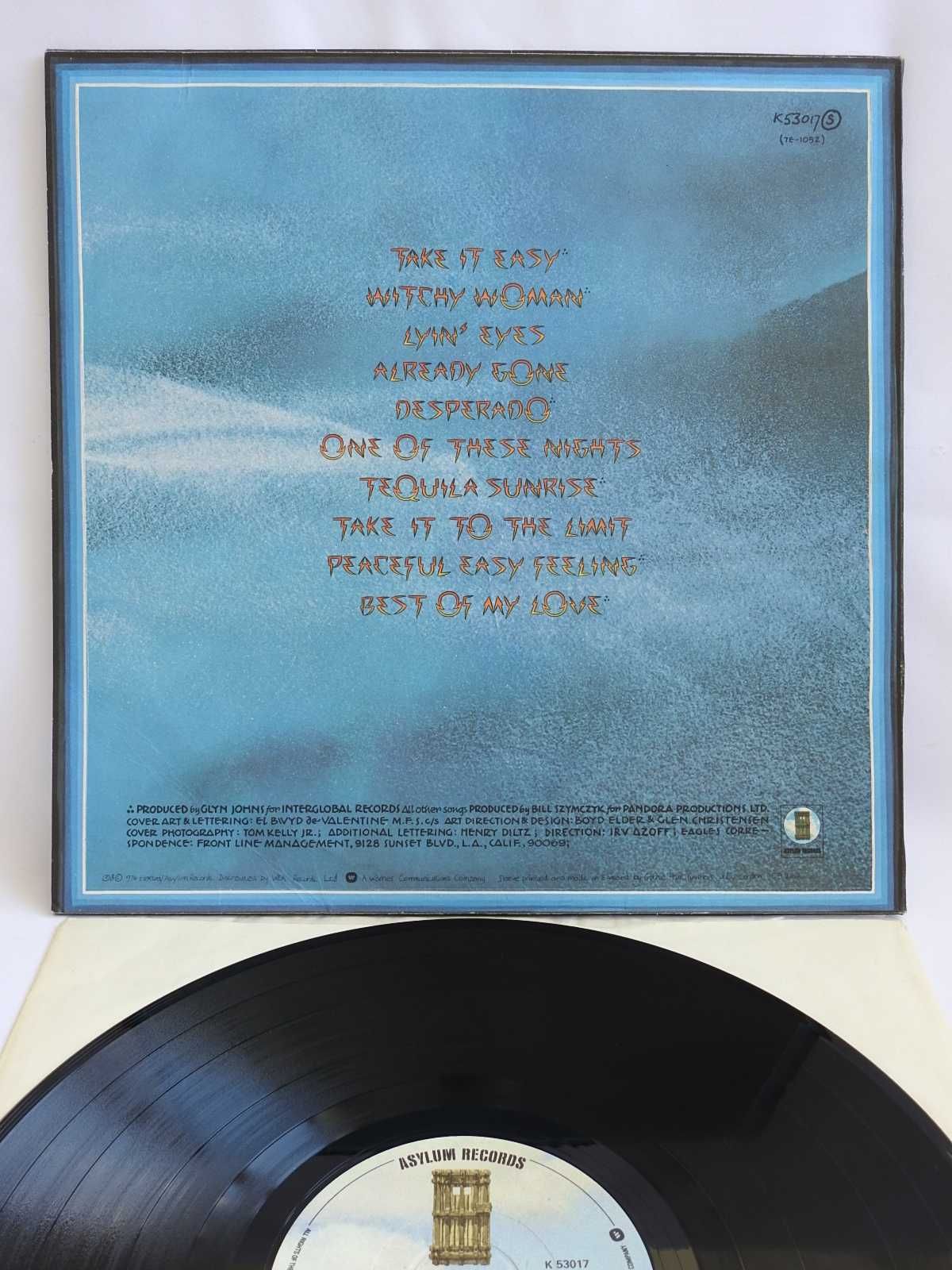 Eagles Their Greatest Hits (1971-1975) LP UK пластинка 1976 EX Британи