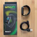 Smartband opaska Amazfit Band 7 czarny SpO2 monitorowanie tętna stresu
