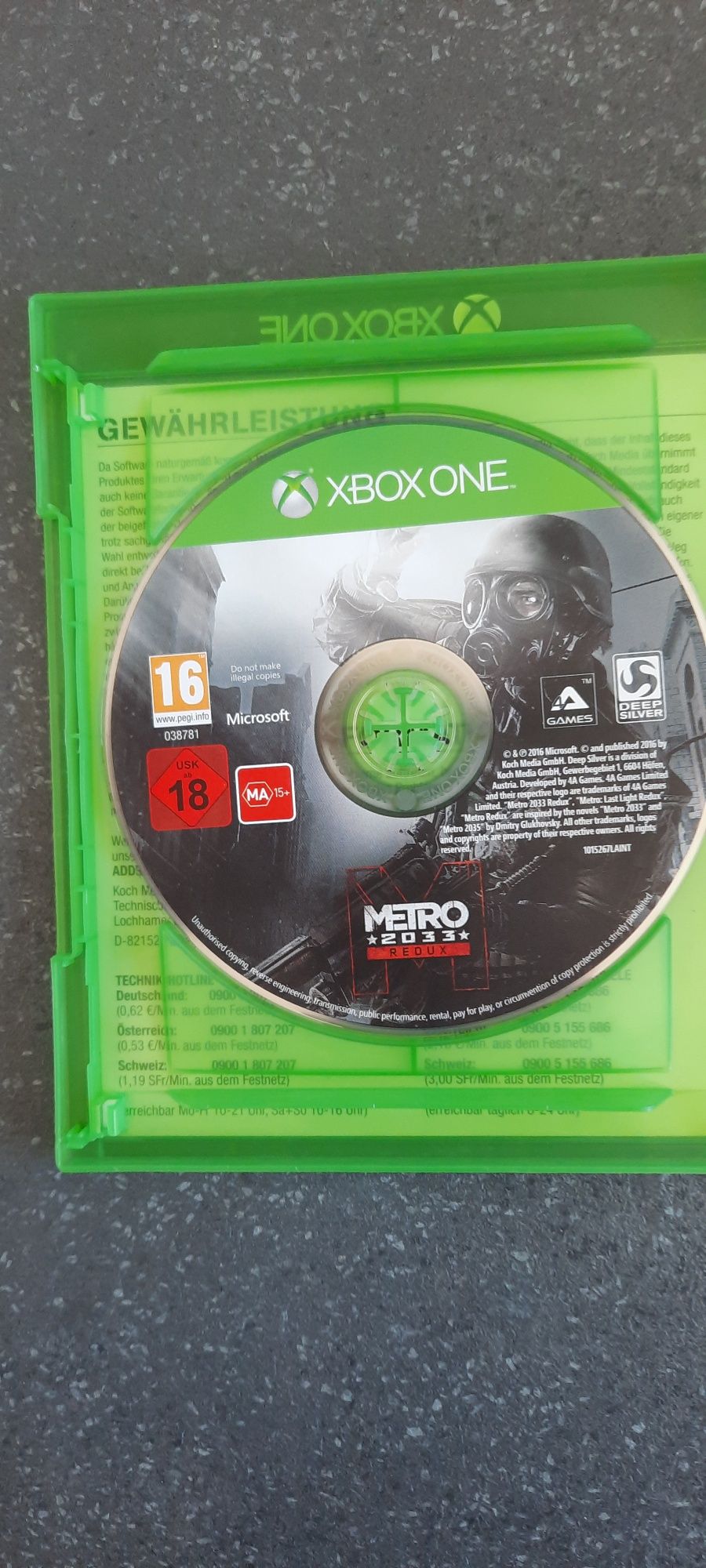 Metro 2033 Redux xbox one wersja PL