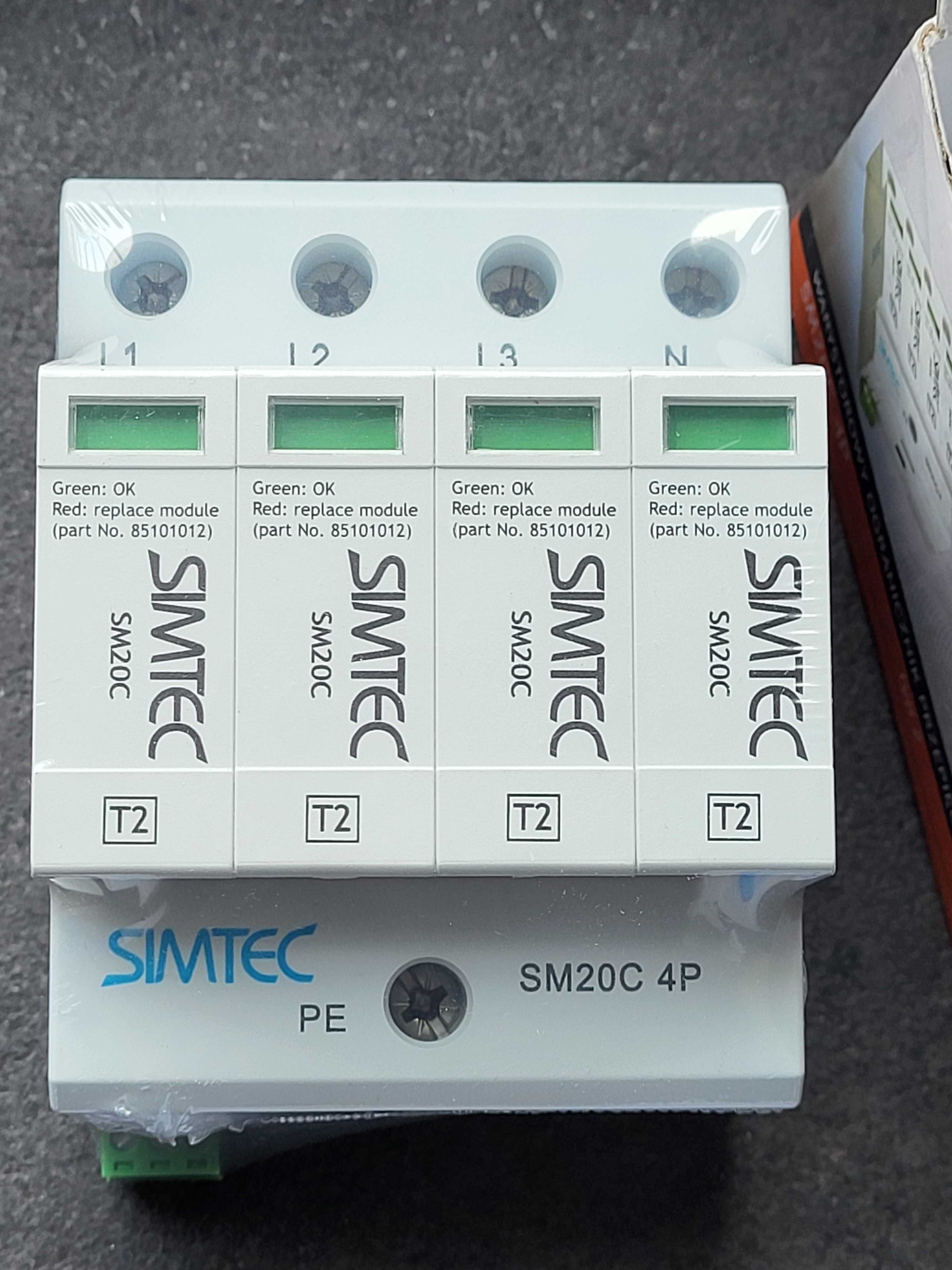 Ограничитель перенапряжения SIMTEC 4P TYPE2 C SM20C/4-275