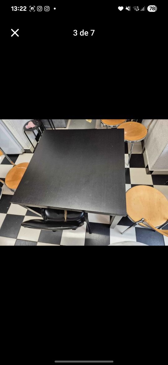Mesa extensível de cozinha