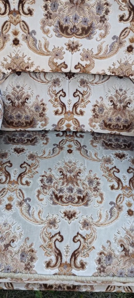 Komplet retro sofa i dwa fotele królewski zestaw