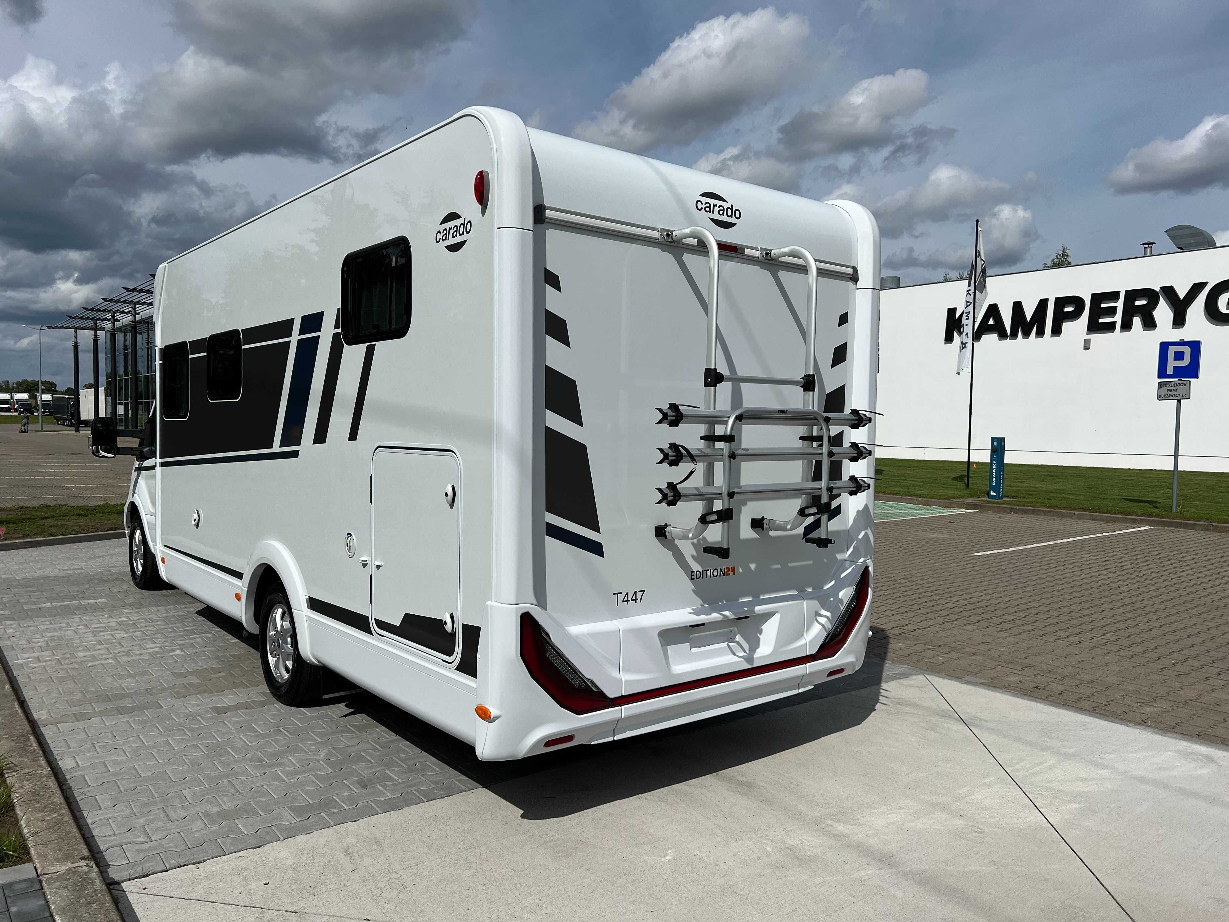 Kamper nowy Carado T447 Ford Transit pakiet zimowy