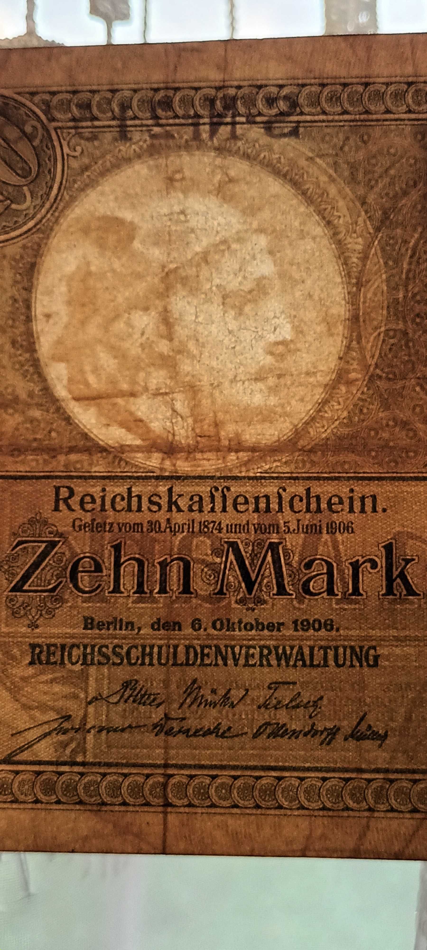 Banknot Niemcy 10 Marek 1906r.