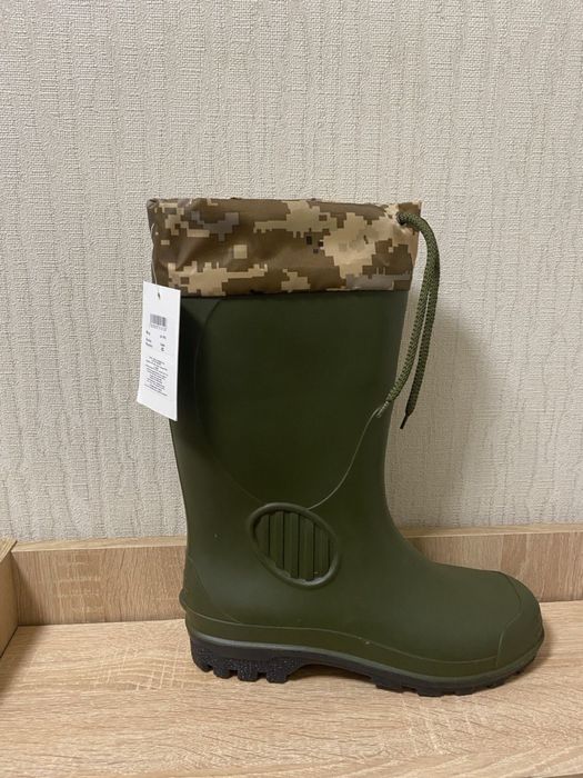 Нові чоловічі гумові чоботи Alisa Line A101, розмір 43 (27,7 см)